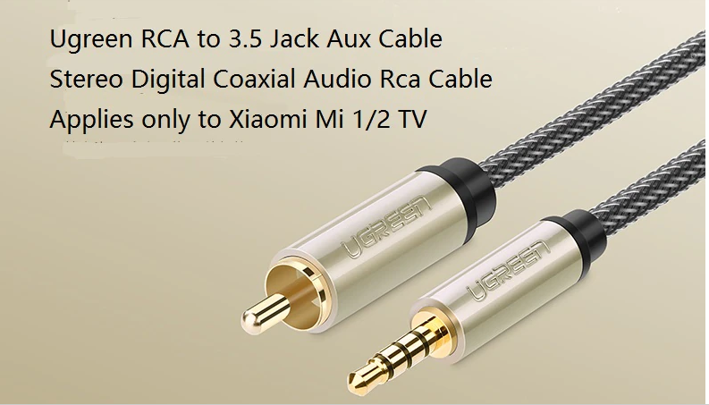 Digital Coaxial Audio Video Cable Stereo SPDIF RCA To 3.5mm Jack Male For  HDTV