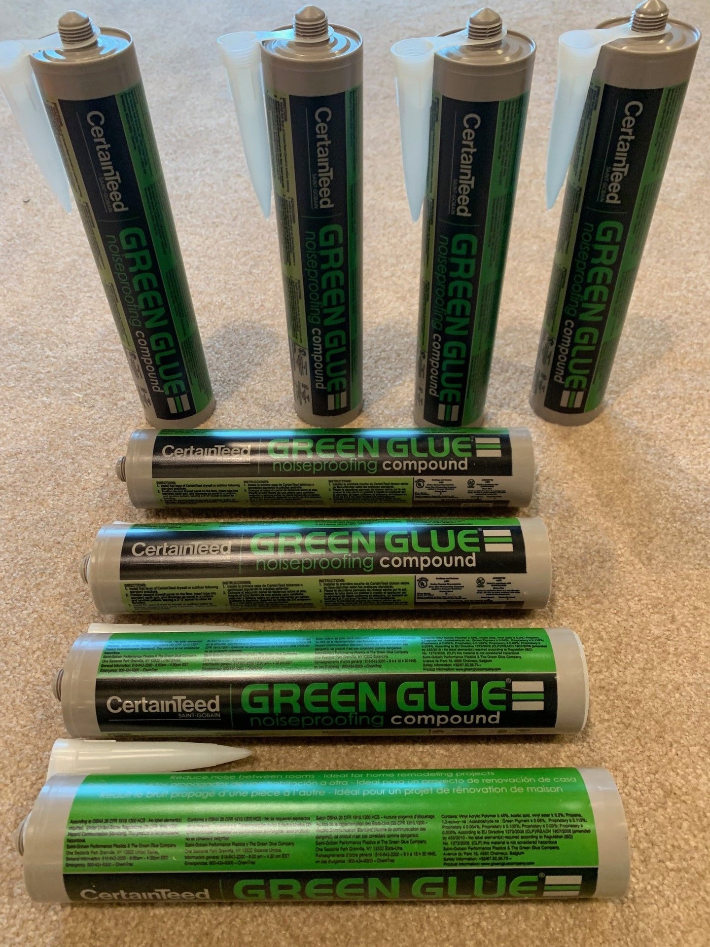 Green Glue - (8) 28 oz tubes FS @ ~50% off